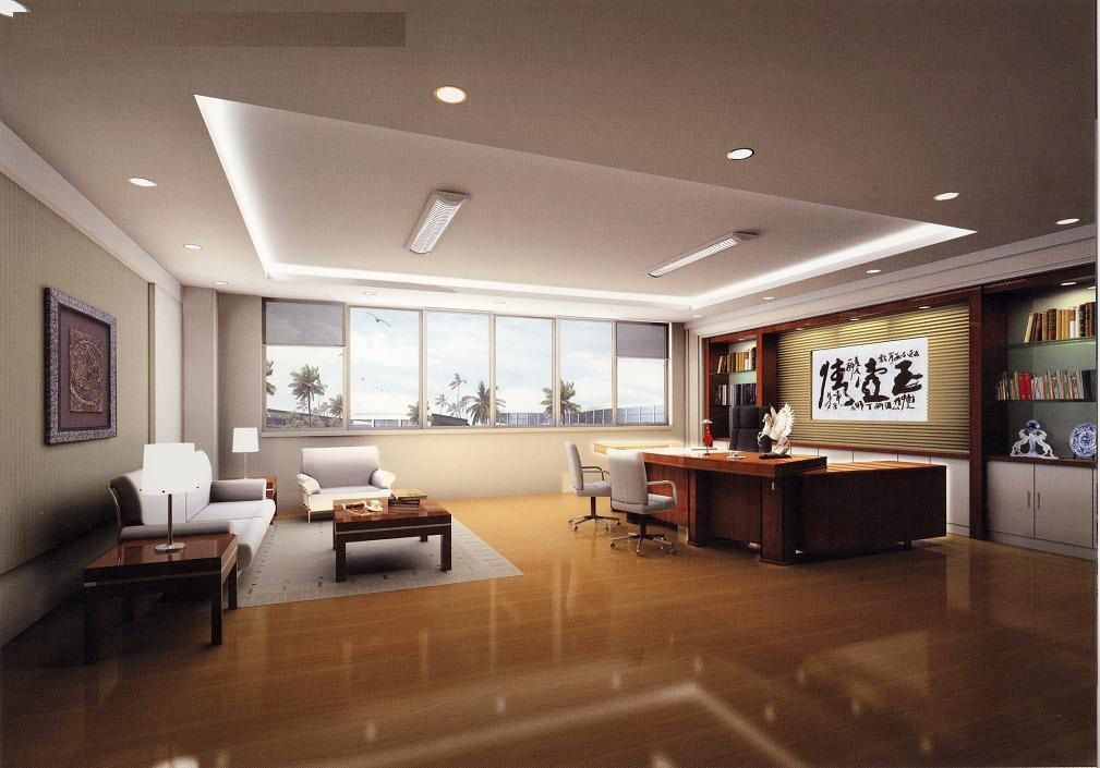 長沙辦公室風水中老總辦公室座位最佳位置方位在形狀與大小效果圖