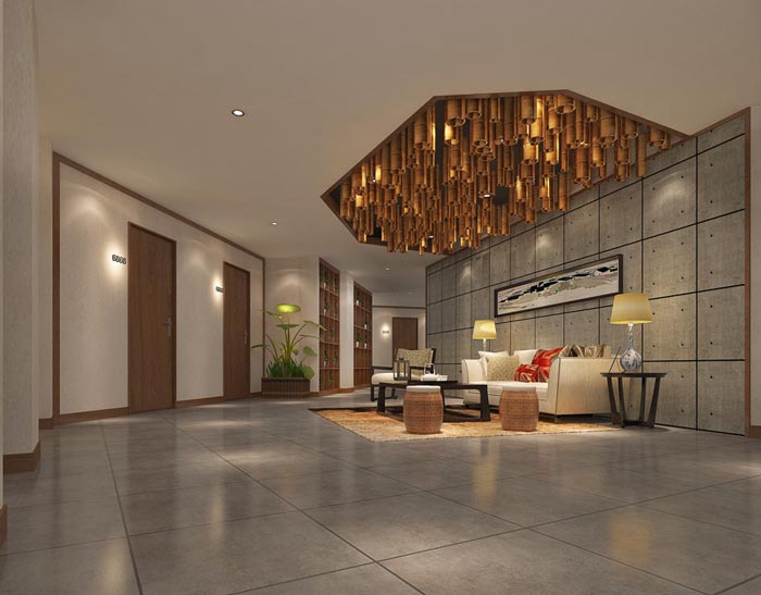 新中式風(fēng)格酒店裝修設(shè)計(jì)