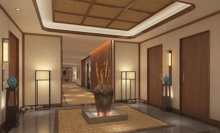 新中式風(fēng)格酒店裝修設(shè)計(jì)