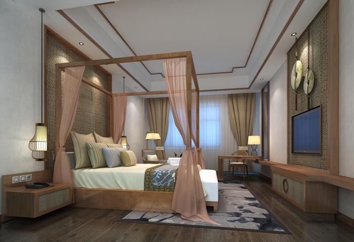 新中式風(fēng)格酒店裝修設(shè)計(jì)