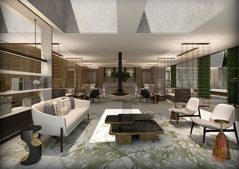 橘郡地產(chǎn)|寫字樓售樓處裝修設計案例效果圖會客區(qū)展示 橘郡地產(chǎn)|寫字樓售樓處裝修設計案例效果圖會客區(qū)展示