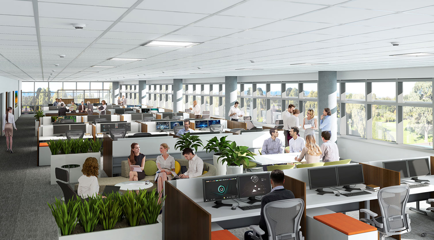 商業(yè)空間設(shè)計(jì)工程項(xiàng)目功能分區(qū)和平面布局布置的細(xì)節(jié)卓昊裝飾建議圖