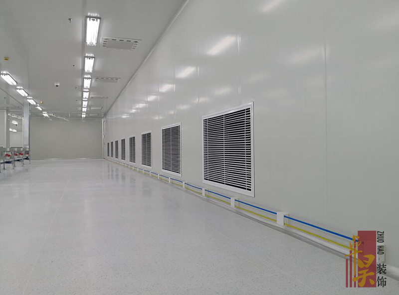 廠房潔凈車間裝修工程效果2 廠房潔凈車間裝修工程效果2