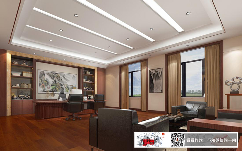 瀏陽辦公室設(shè)計(jì)中色彩搭配及材料選用問題示意圖