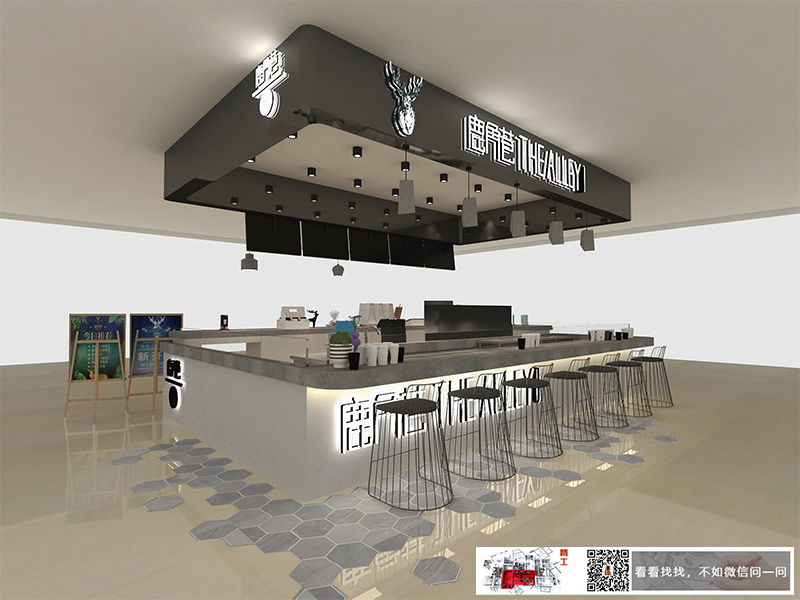 奶茶店裝修設(shè)計效果圖3 奶茶店裝修設(shè)計效果圖3