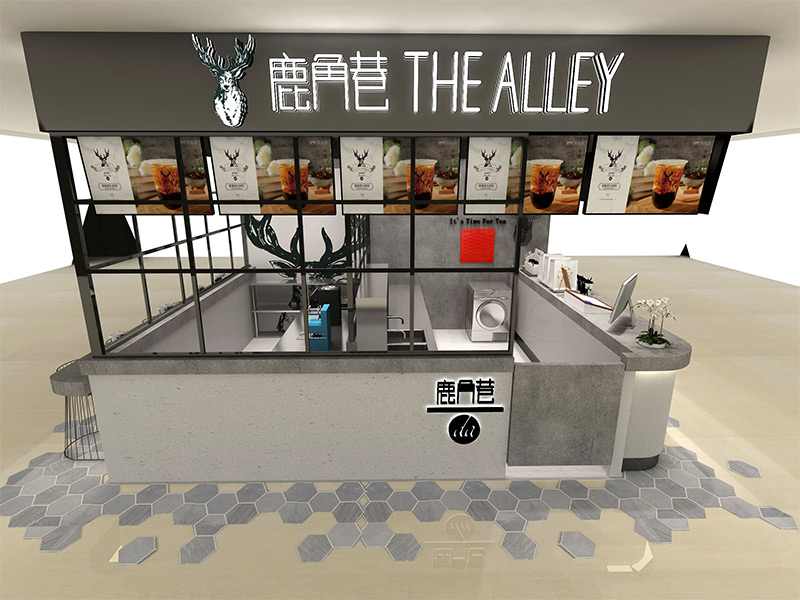 長(zhǎng)沙餐飲門店裝修公司鹿角巷｜奶茶店裝修設(shè)計(jì)效果案例效果圖