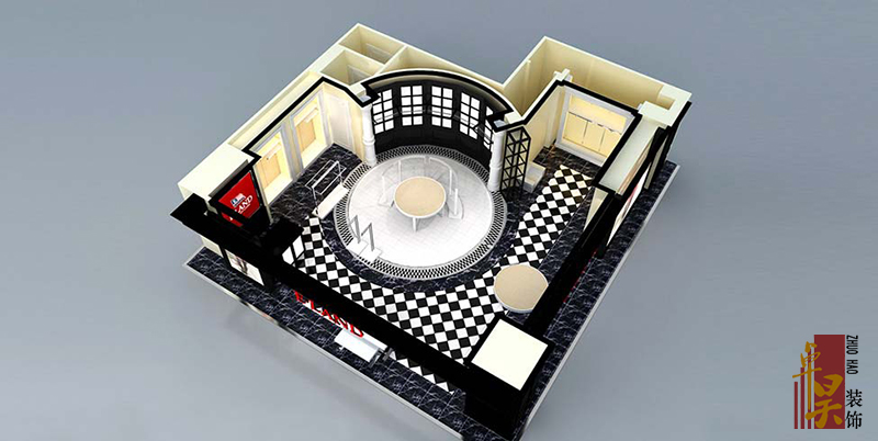 服裝店裝修設計效果俯視 服裝店裝修設計效果俯視