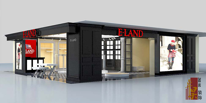 長(zhǎng)沙餐飲門店裝修公司依戀服飾｜服裝店裝修設(shè)計(jì)效果案例效果圖