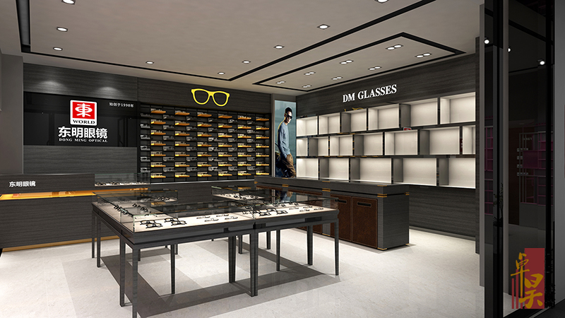 長(zhǎng)沙餐飲門店裝修公司東明眼鏡｜眼鏡店裝修設(shè)計(jì)效果案例效果圖