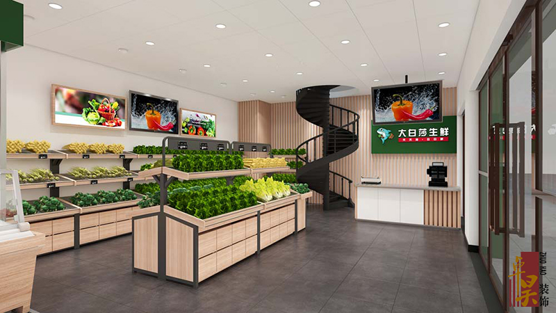 蔬果生鮮店裝修設(shè)計效果收銀臺區(qū) 蔬果生鮮店裝修設(shè)計效果收銀臺區(qū)