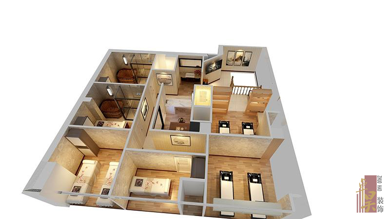 醫(yī)美院店裝修設(shè)計(jì)效果二層俯視 醫(yī)美院店裝修設(shè)計(jì)效果二層俯視