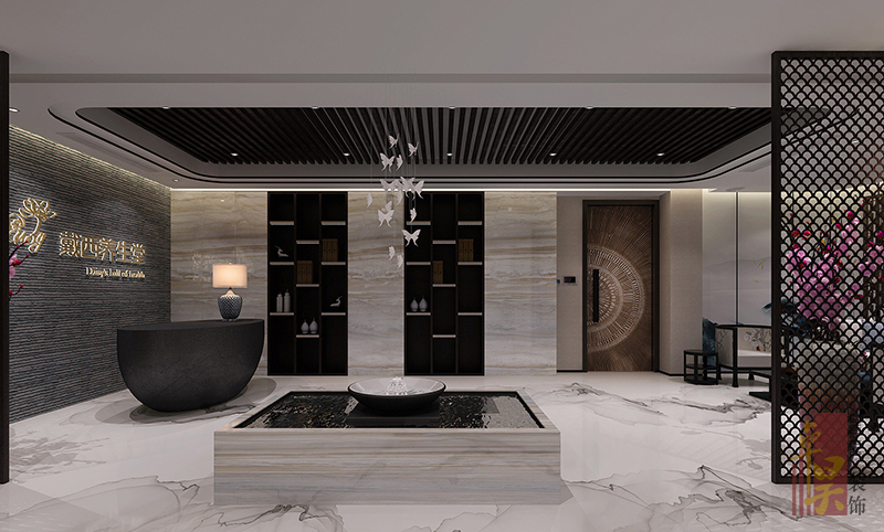長(zhǎng)沙娛樂空間裝修公司戴西養(yǎng)生堂｜現(xiàn)代養(yǎng)生館裝修設(shè)計(jì)效果案例效果圖